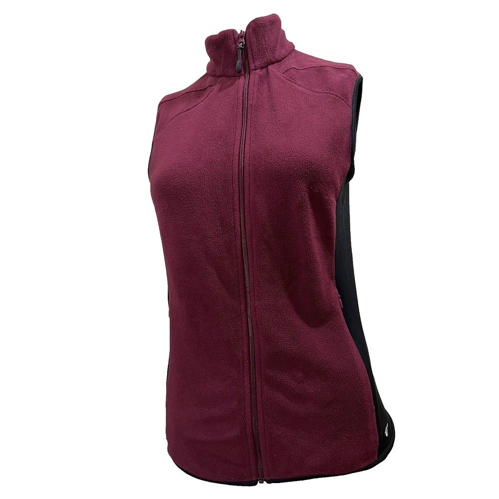 Columbia Sportswear Company Titanium Women's Fleece Vest Size Small Burgundy